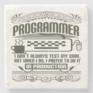 Programmer Stone Coaster