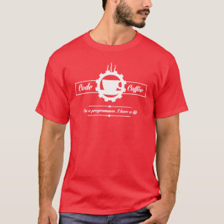 programmer t-shirt: code and coffee T-Shirt