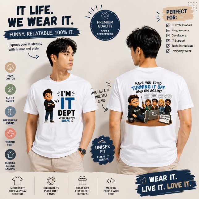 Programmer & Tech Support Graphic Tee (Creator Uploaded)