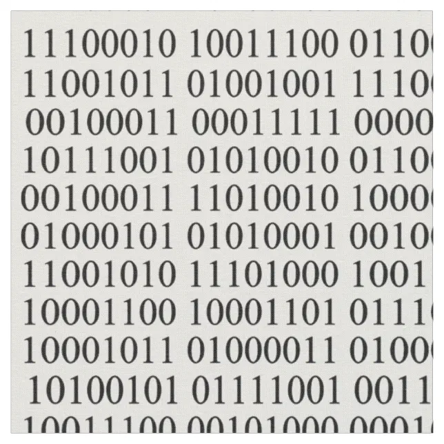 Programmer tissue Binary code Technologies Compute Fabric | Zazzle