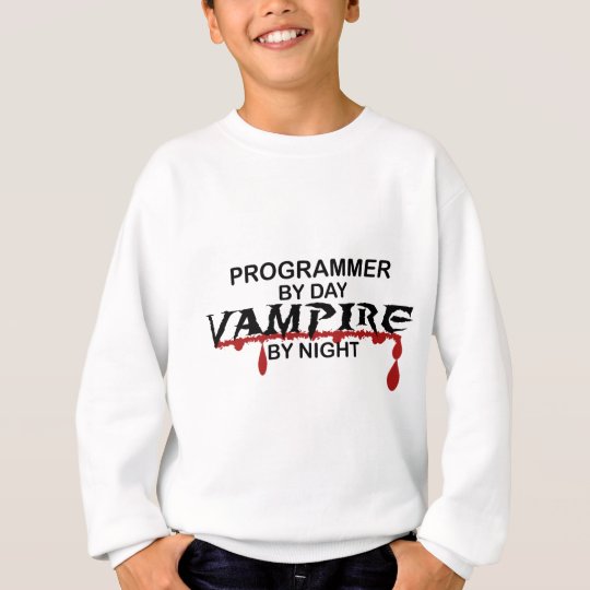 Programmer Vampire by Night Sweatshirt