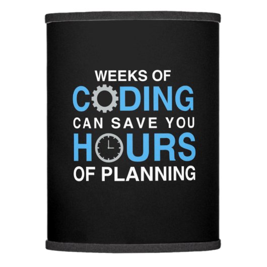 Programmer Weeks Of Coding Lamp Shade (Front)