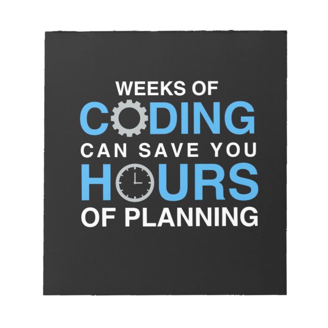 Programmer Weeks Of Coding Notepad (Front)