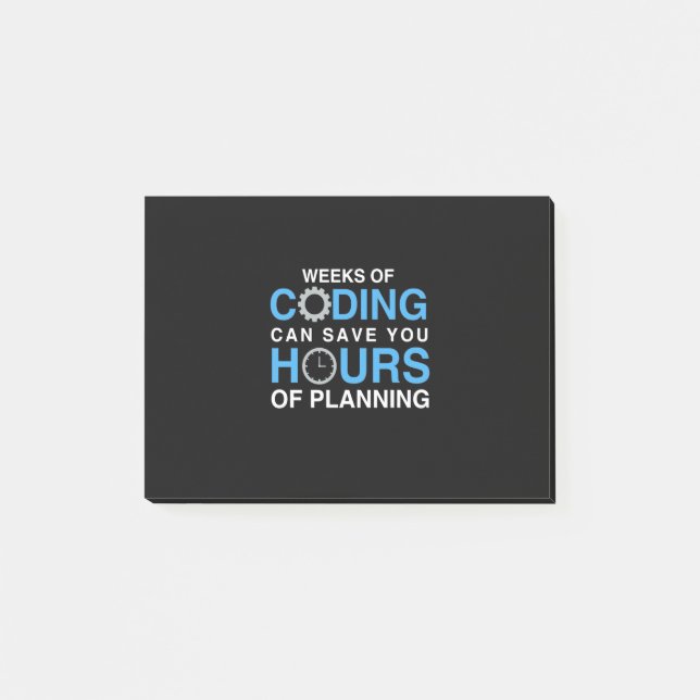 Programmer Weeks Of Coding Post-it Notes (Front)