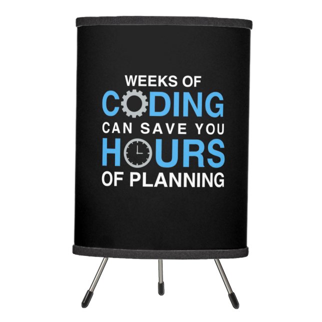 Programmer Weeks Of Coding Tripod Lamp (Front)