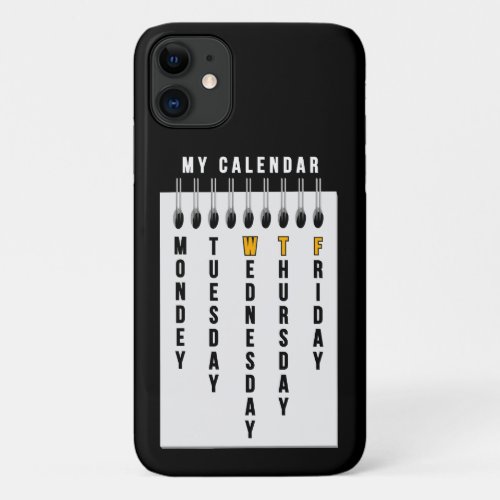 Programmers Calendar iPhone 11 Case