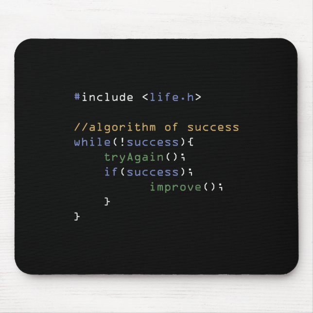 Programmers Computer Science Meme Coding Humor  Mouse Pad (Front)