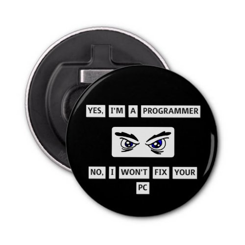 Programmers Disclaimer T_Shirt Bottle Opener