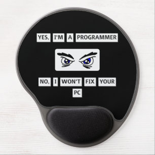 Programmer's Disclaimer T-Shirt Gel Mouse Pad