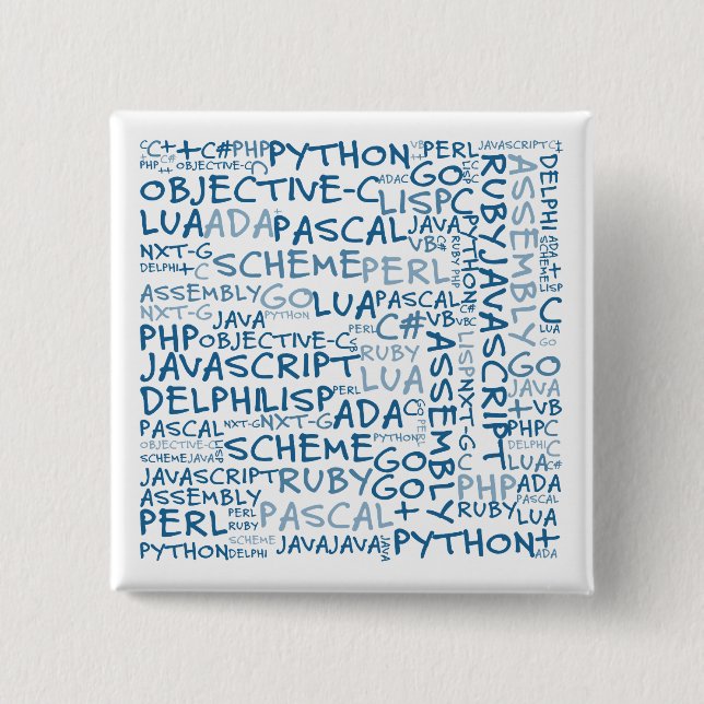 Programmers Have Multiple Programming Skills Button (Front)