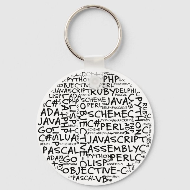 Programmers Have Multiple Programming Skills Keychain (Front)