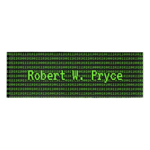 Programmers Machine Code Binary Background Custom Name Tag