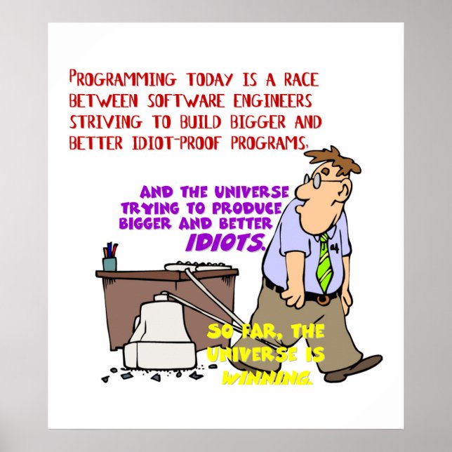 Programmers versus the Universe (1) Poster (Front)