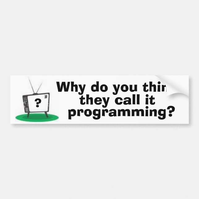 Programming bumpersticker bumper sticker (Front)