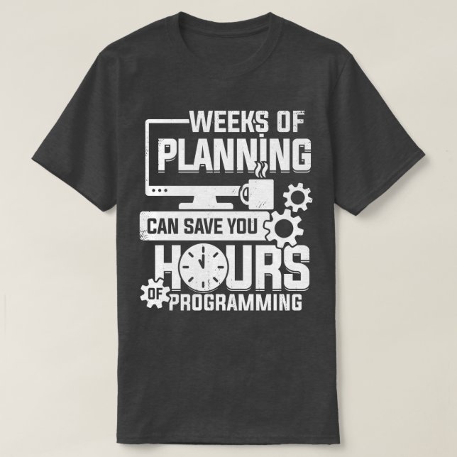 Programming Code Coding Programmer Coder Gift  T-Shirt (Design Front)