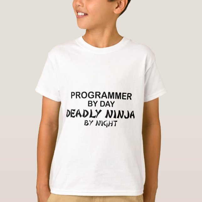 Programming Deadly Ninja by Night T-Shirt (Front)