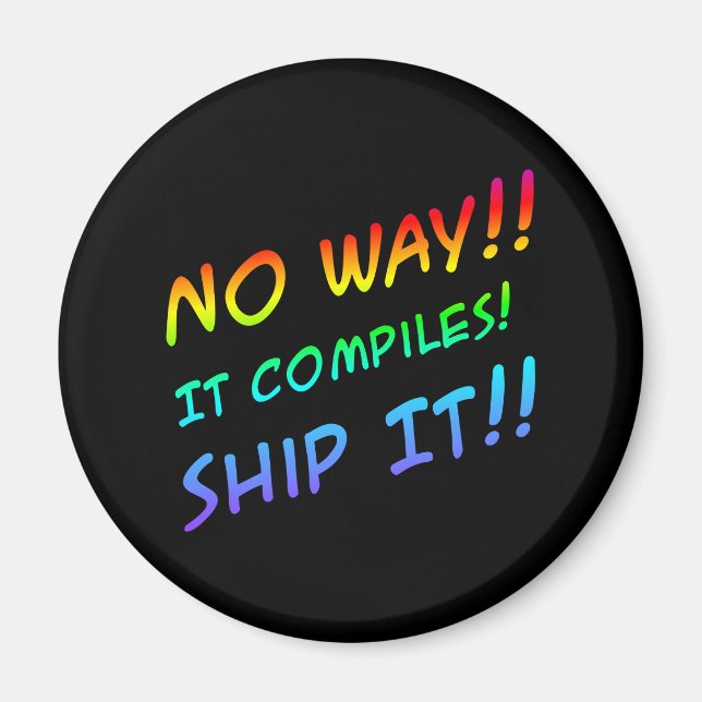 Programming Humor Magnet (Front)