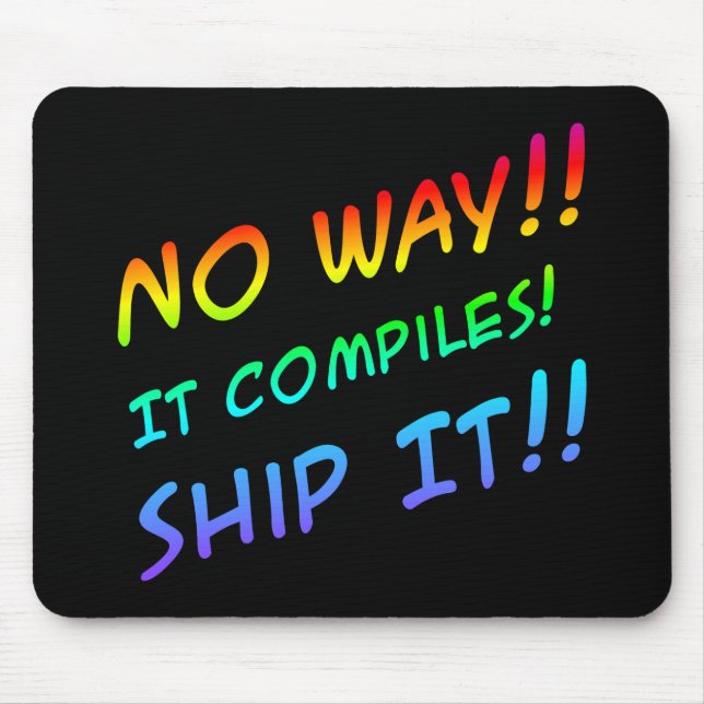 Programming Humor Mousepad (Front)