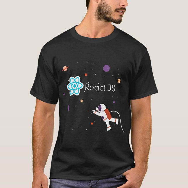 Programming JS ReactJS JS Framework T-Shirt (Front)