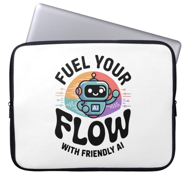 Programming Robots Future Trends Design Laptop Sleeve (Front)