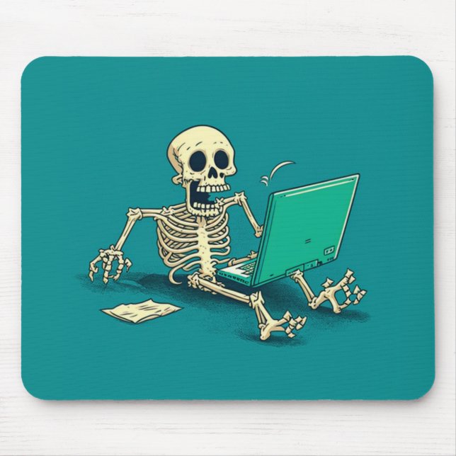 Programming skeleton Mouse Pad (Front)
