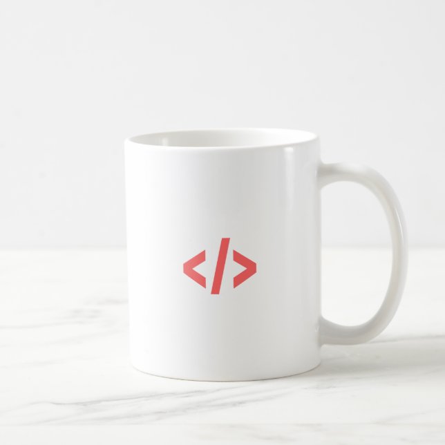 Programming Tag Coffee Mug (Right)