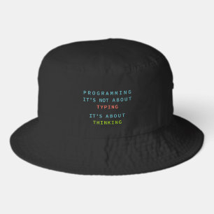 Programming Thinking Code Logic Developer Quote Gi Bucket Hat
