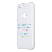 Programming Thinking Logic Code | Developer Quote Uncommon Google Pixel Case (Back/Left)