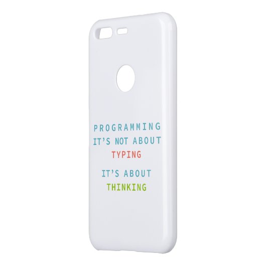 Programming Thinking Logic Code | Developer Quote Uncommon Google Pixel Case (Back/Left)