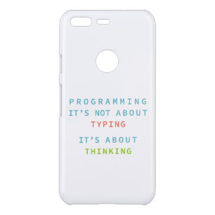 Programming Thinking Logic Code   Developer Quote Uncommon Google Pixel Case