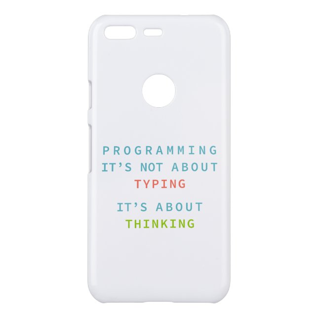 Programming Thinking Logic Code | Developer Quote Uncommon Google Pixel Case (Back)