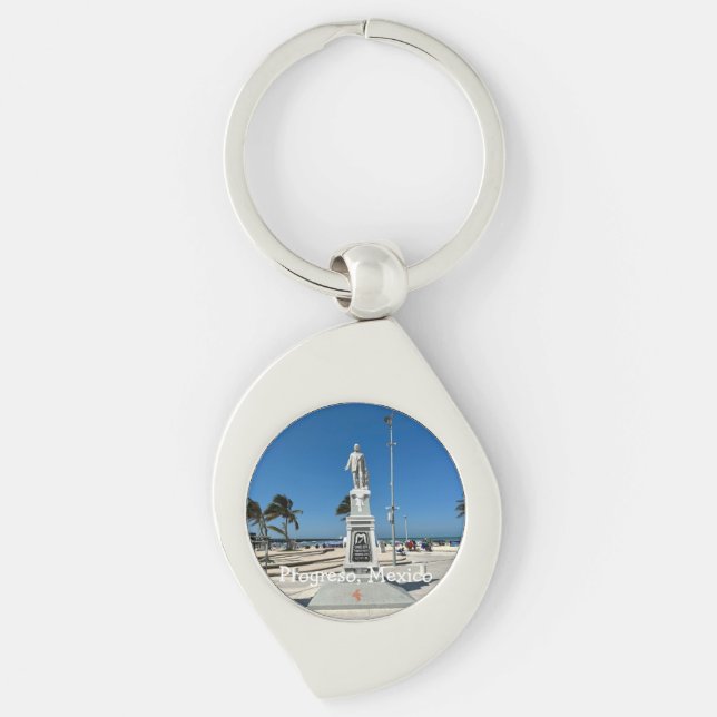 Progreso, Mexico - Metal Keychain (Front)
