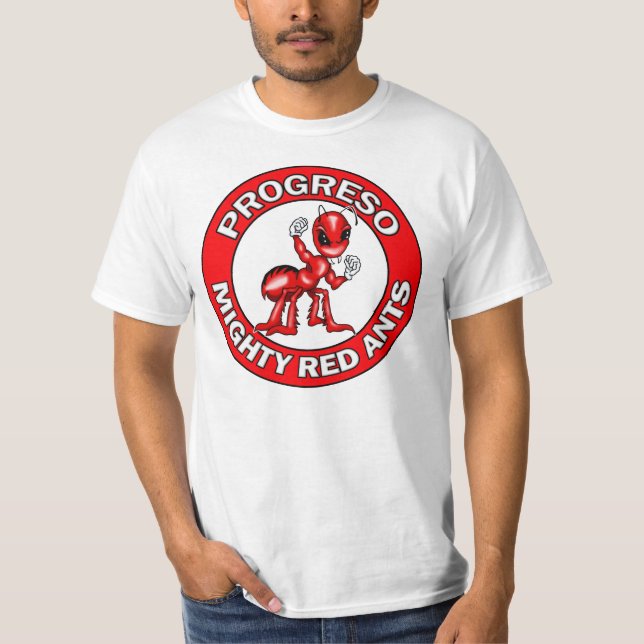 Progreso Red Ants Round Emblem T-Shirt (Front)