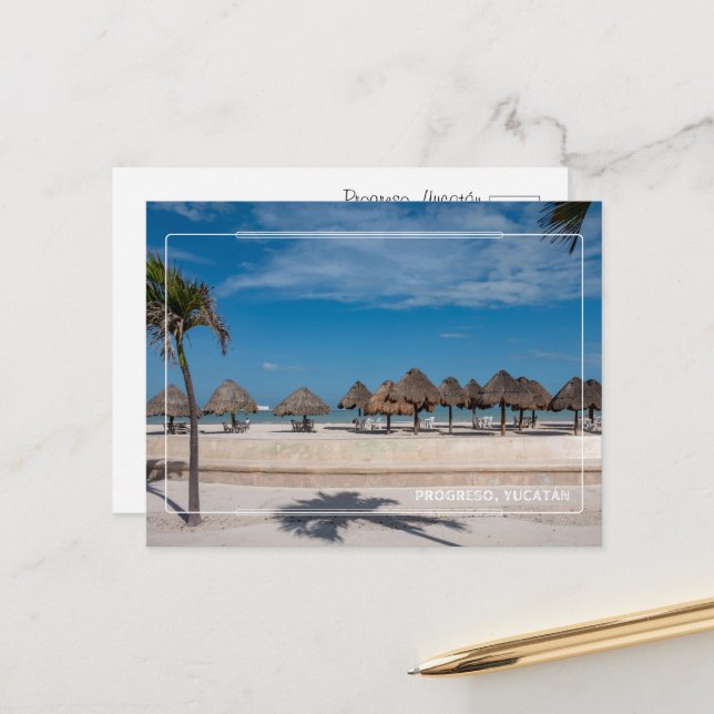 Progreso, Yucatán Postcard (Front/Back In Situ)
