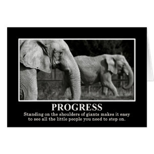 Progress by Standing on the Shoulders of Giants Cards
