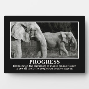 Progress by Standing on the Shoulders of Giants Plaque