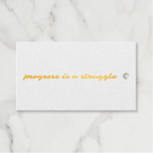 Progress Foil Gift Tag