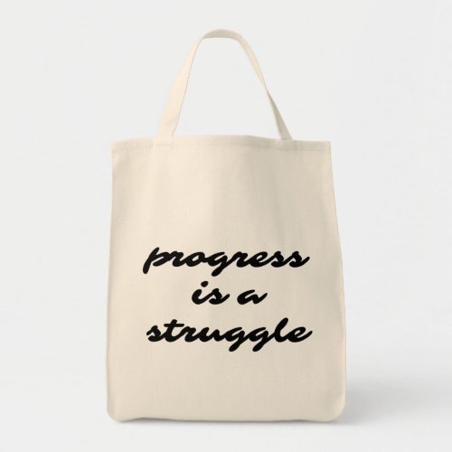 Progress Grocery Tote Bag