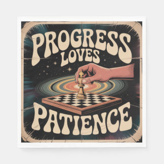Progress Loves Patience Napkins