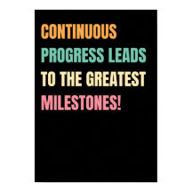 Progress Motivational Quotes Poster