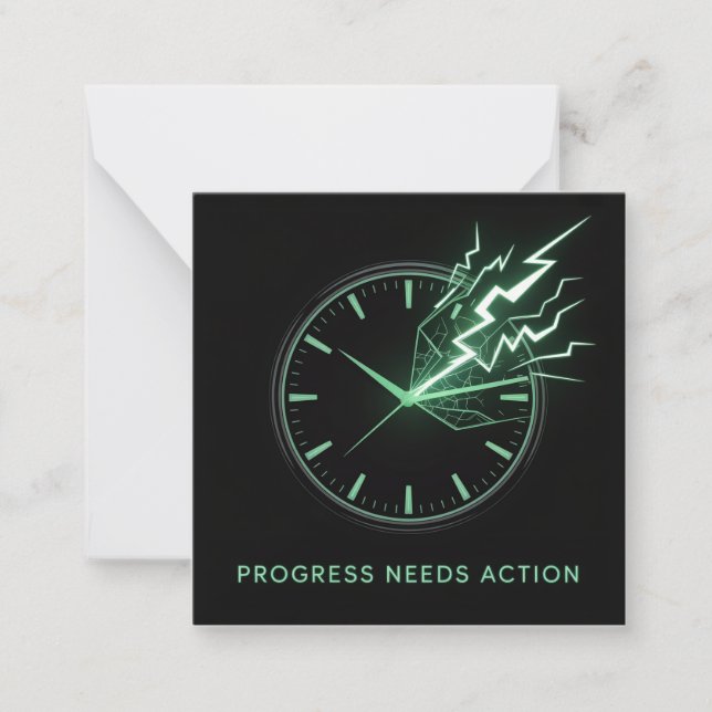 Progress Needs Action Note Card (Front)