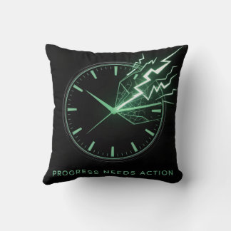 Progress Needs Action Throw Pillow