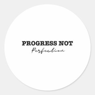 Progress Not Perfection Depression And Suicide Awa Classic Round Sticker