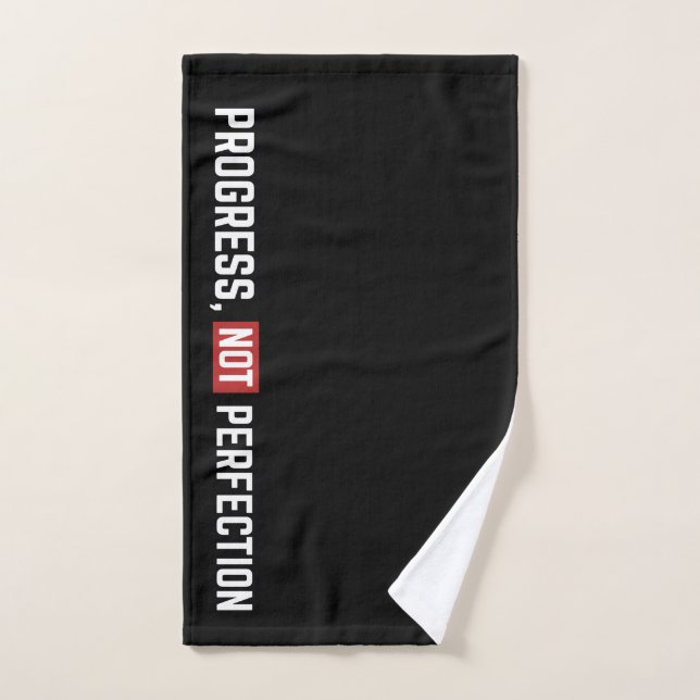Progress Not Perfection Gym Workout Towel (Hand Towel)