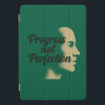 Progress Not Perfection – Keep Moving Forward   iPad Pro Cover<br><div class="desc">This grain-textured design with a side-profile portrait symbolizes continuous growth—focusing on progress rather than the pursuit of flawlessness.</div>