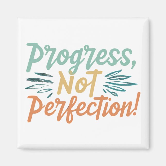 Progress, Not Perfection Magnet (Front)