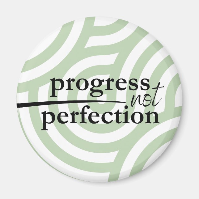 Progress Not Perfection Magnet (Front)