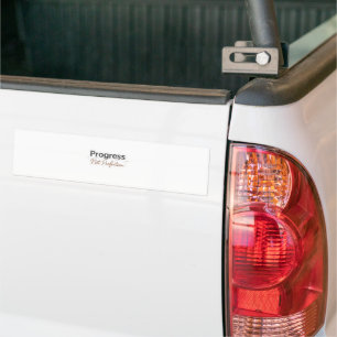 Progress Not Perfection Motivational Quote Sticker