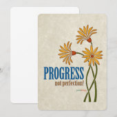 Progress, not perfection! (recovery quote) (Front/Back)