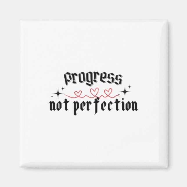 Progress Not Perfection Sticker1  Magnet (Front)